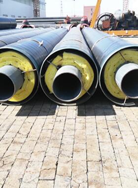 钢套钢AWI蒸汽保管预制大直热埋水管多规格钢套刚保温管口径保温