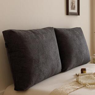 2025新款亚麻床头靠垫软包榻榻米飘窗大靠背床上玩手机靠枕可拆洗