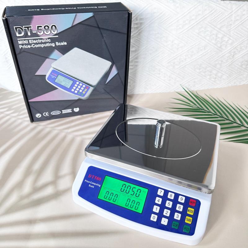 DT580厨房秤带钢盘高精度电子秤迷你计价秤家用烘焙台秤食物称