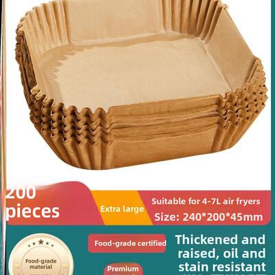 Air fryer special paper plate round square household oil suc