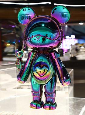 星际熊摆件潮玩模型公仔办公桌电视柜酒柜摆设现代轻奢装饰品礼品