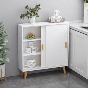 定制薄餐边柜窄柜超薄20cm25cm深储物柜子餐柜碗柜茶水柜窄柜实木