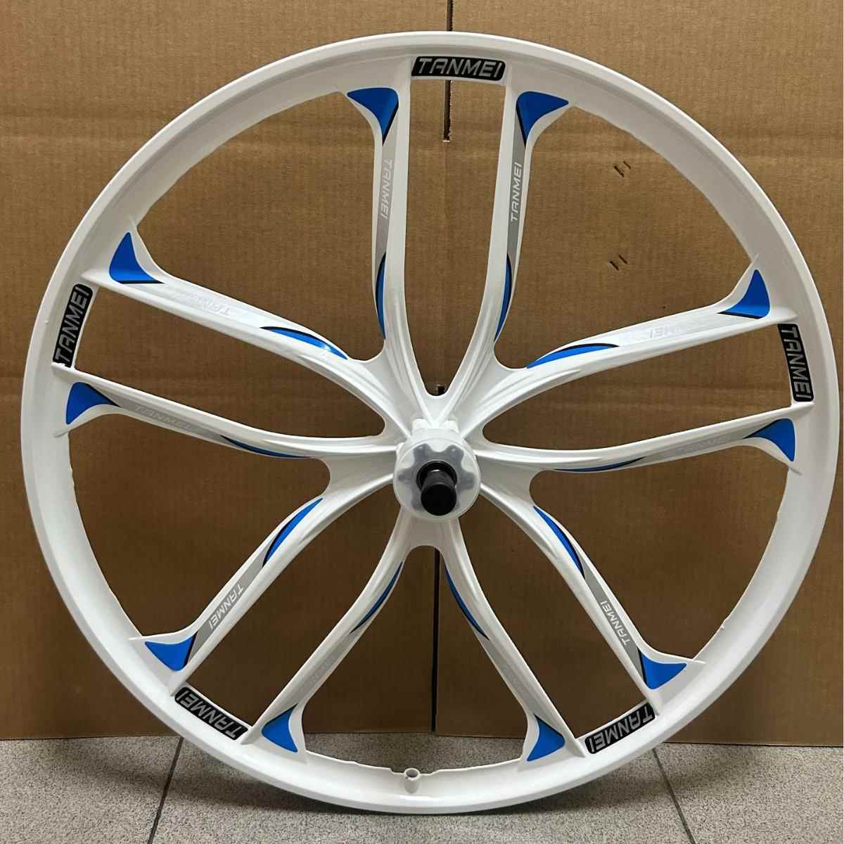 自行车镁合金一体轮组20/24/26寸培林轴承山地碟刹一体轮旋式轮毂