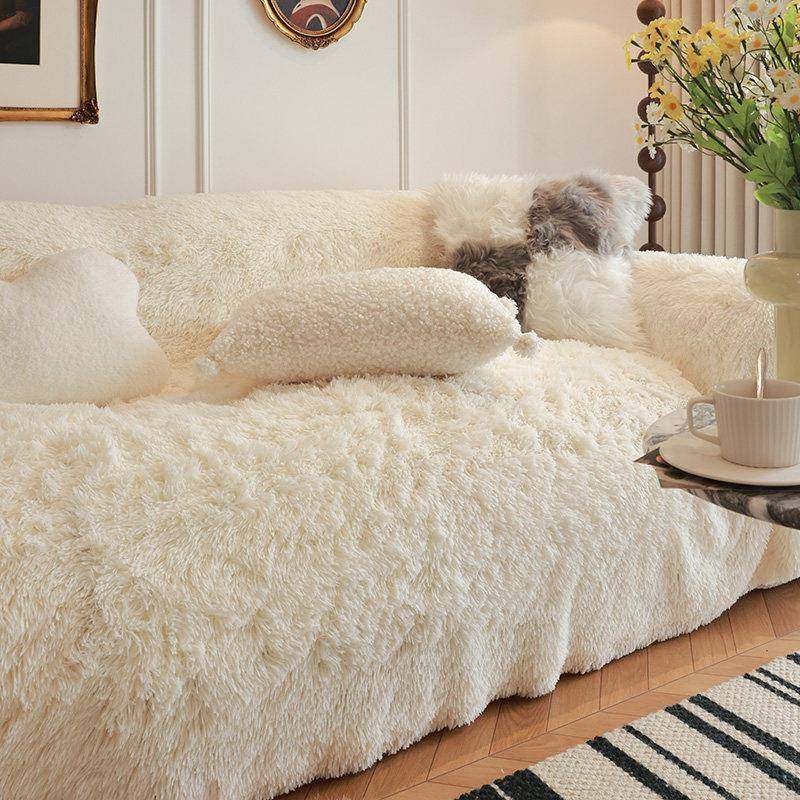 三座一贵妃位沙发套三位一贵妃四季通用奶油风冬季毛绒沙发巾新款,居家布艺,沙发套,淘宝优惠券,粉丝福利购,淘宝优惠卷