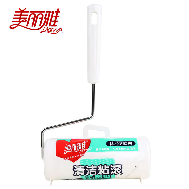 美丽雅多用型清洁粘滚除尘器 粘毛滚筒 粘毛器 除尘滚筒超值组合