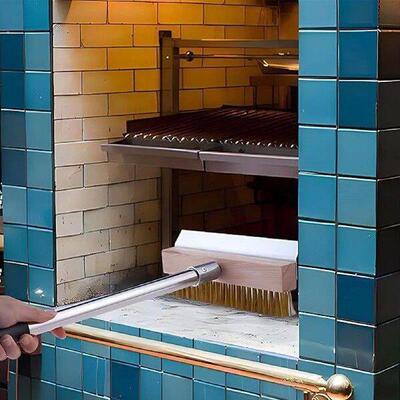 Pizza Stone Brush Long Handle Pizza Stone Cleaner With