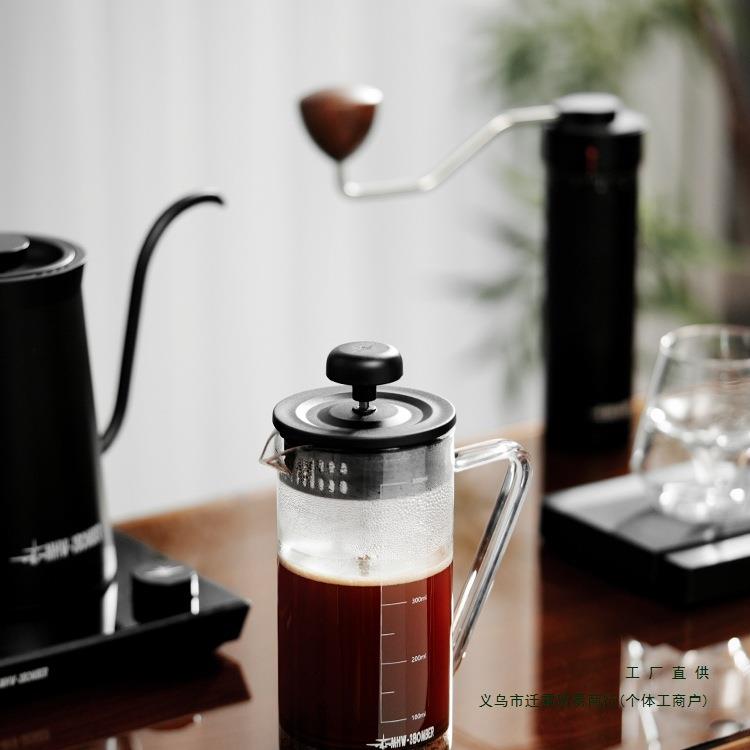 轰炸机法压壶 法式滤压咖啡壶 家用小型滤茶壶过滤杯咖啡具咖啡壶
