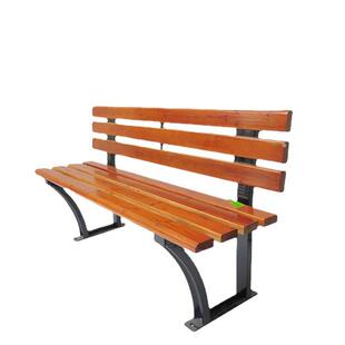 防腐木公园椅户外长椅景观坐凳座椅小区室外公共排椅镀锌钢