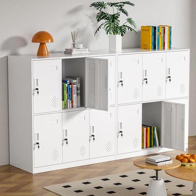 更衣柜员工柜带锁收纳柜书包柜舞蹈教室置物柜收纳矮柜铁皮柜鞋柜