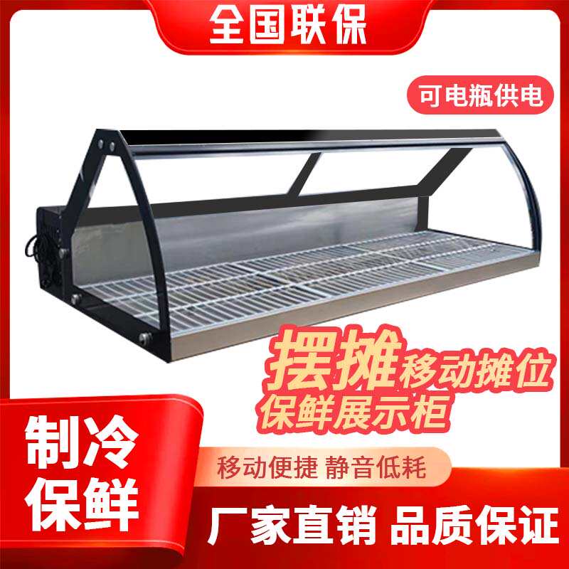 三轮车移动摆摊专用保鲜柜捞汁烧烤卤味炸串凉菜熟食台式展示柜