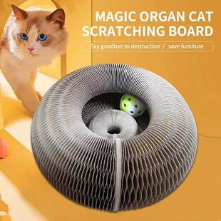 Magic Board Bell Gri Scratch with Cat Foldable Organ Toy
