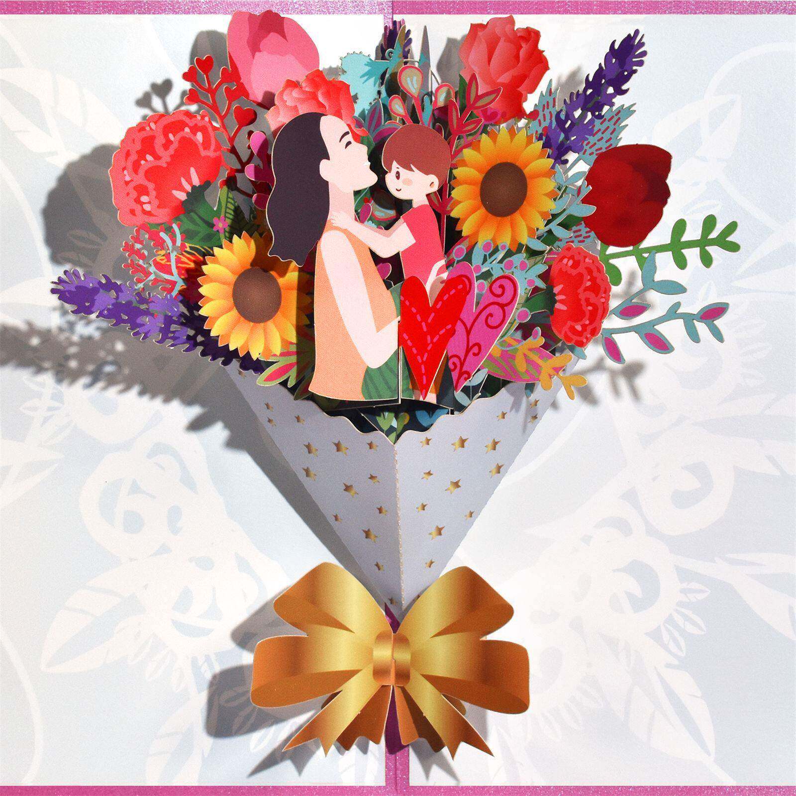 3D立体母亲节教师贺卡创意级感员工客户感谢祝福女神卡片节日
