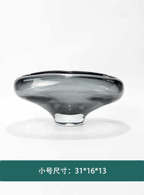 玻璃水果盘轻装装批发现代样板间桌面软大饰品家居合集果盘奢摆件