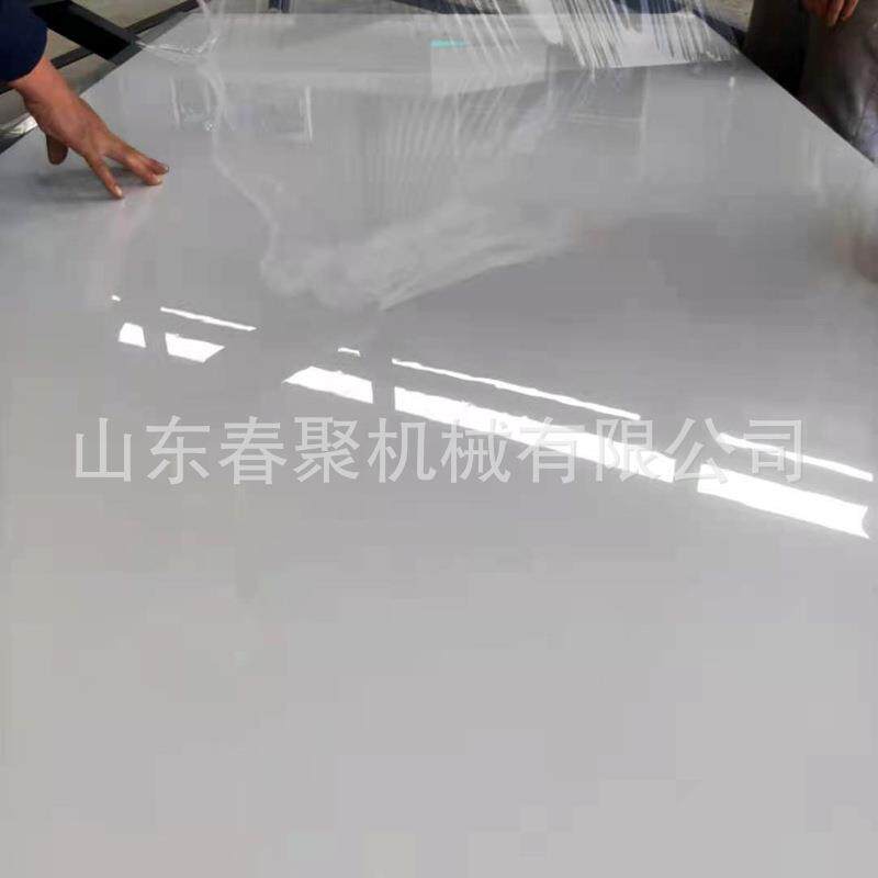 热熔胶橱柜门板高光膜贴膜机 颗粒板贴面机 pet透明膜覆膜机
