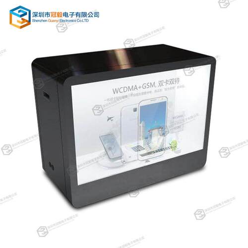 22寸透明液晶屏展示柜led透明橱窗3d展柜互动触摸显示屏厂家直销