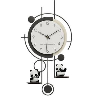 客厅挂件墙上装饰品创意钟表电视背景墙面挂饰格栅壁饰铁艺挂批发