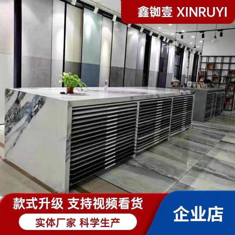 瓷砖抽屉柜鑫铷壹木地板展架石材柜子落地式新款大砖多功能展示架