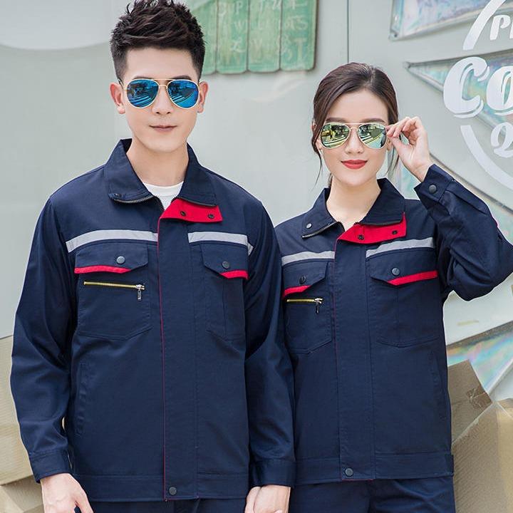 春秋款工作服装男劳保服耐磨耐脏工作服定绣印建筑工电焊工装制服