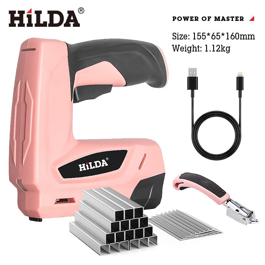 HILDA/希尔达电动码钉枪直钉枪电动钉枪家用木工锂电钉枪U型T型