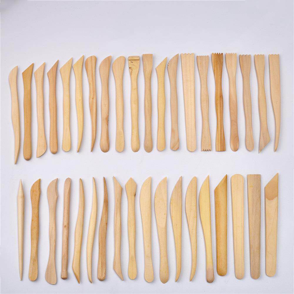 陶泥工具6寸38木刀出口标准 泥塑工具陶泥工具雕刻绘画DIY FS1-1