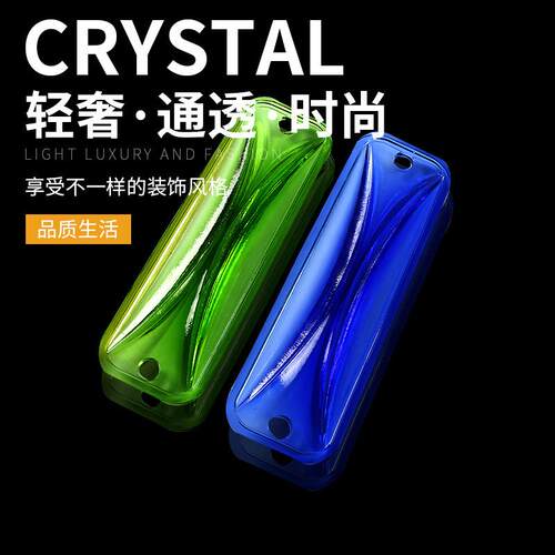 长条异形水晶挂片凹凸玻璃墙挂屏风装饰隔断实心气泡彩色玻璃砖