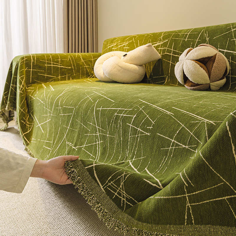 轻奢沙发盖布2024新款高级感一整张坐垫套罩四季通用沙发毯沙发巾