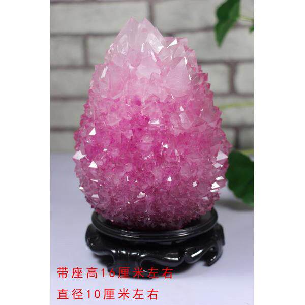 高档明矾晶体室奇石工艺品居家博古摆设客厅教师节办公生日架礼物