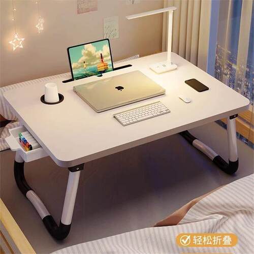 Foldable bed table Study desk laptop table Bay window table
