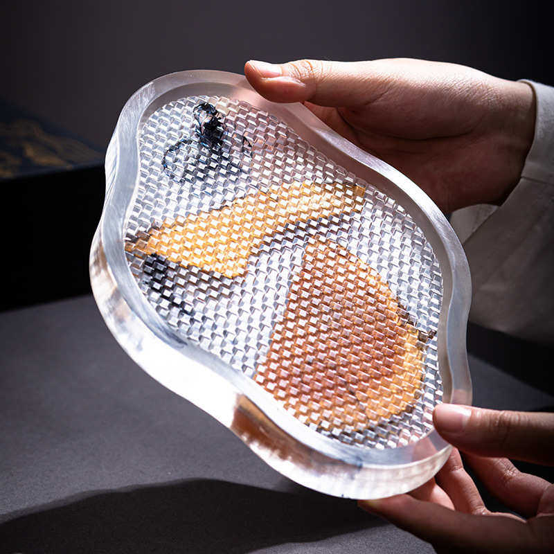 赢匠水墨隔热树脂杯垫壶承实木干泡托盘木盘小茶盘单层壶托盘,餐饮具,茶盘,淘宝优惠券,粉丝福利购,淘宝优惠卷