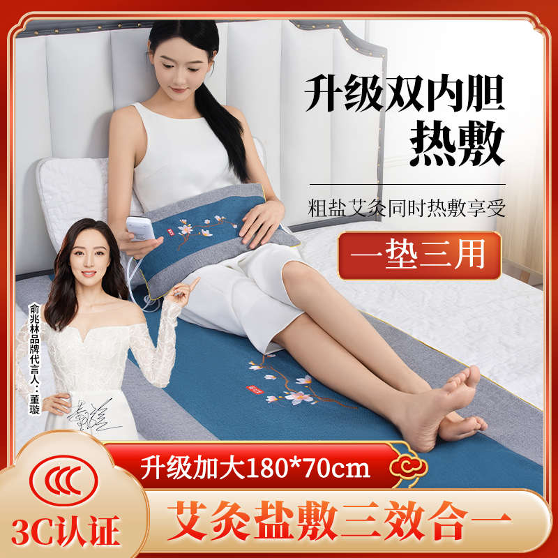 俞兆林全身热敷袋理疗袋盐包电加热粗盐海盐带腰部草本艾灸热敷毯