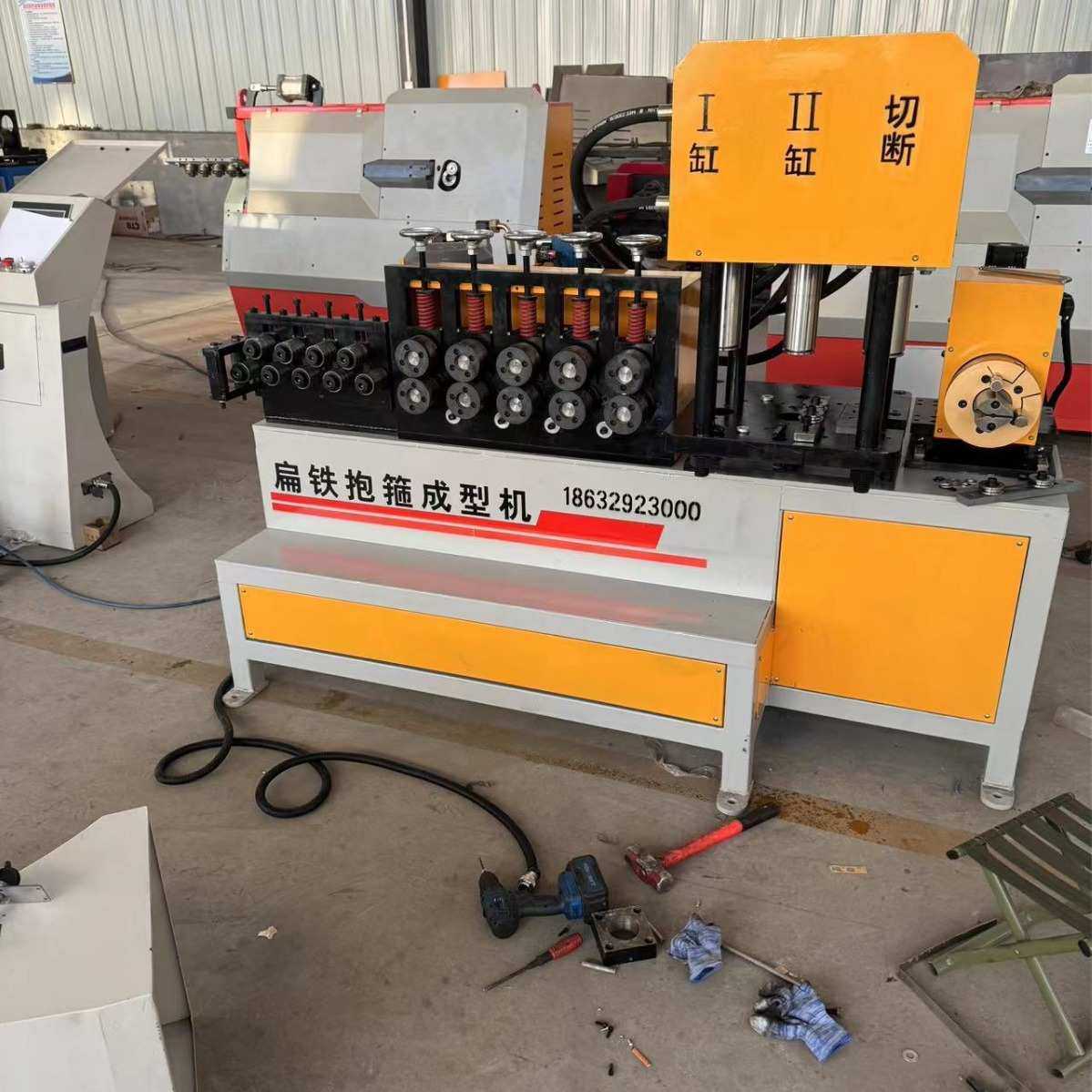 抱箍机电力管卡吊卡P型卡标志牌抱箍方形C型数控全自动抱箍成型机,五金/工具,封边机,淘宝优惠券,粉丝福利购,淘宝优惠卷