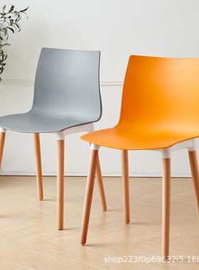 餐椅家用北欧现代书简约凳子桌IBF靠背休闲轻奢实椅网红餐厅餐桌