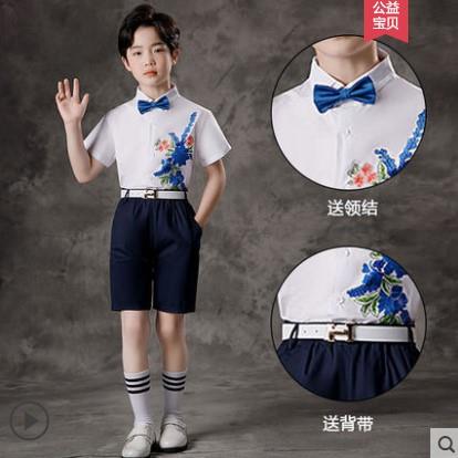 正品六一儿童节表演服合装中国舞风大小唱团中学生男女童蹈纱裙演