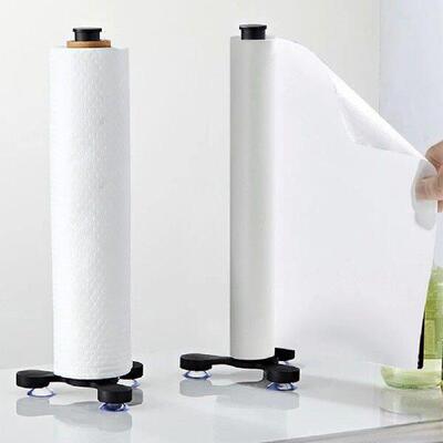 Paper Towel Dispenser with Suction Cup One-Handed Tear