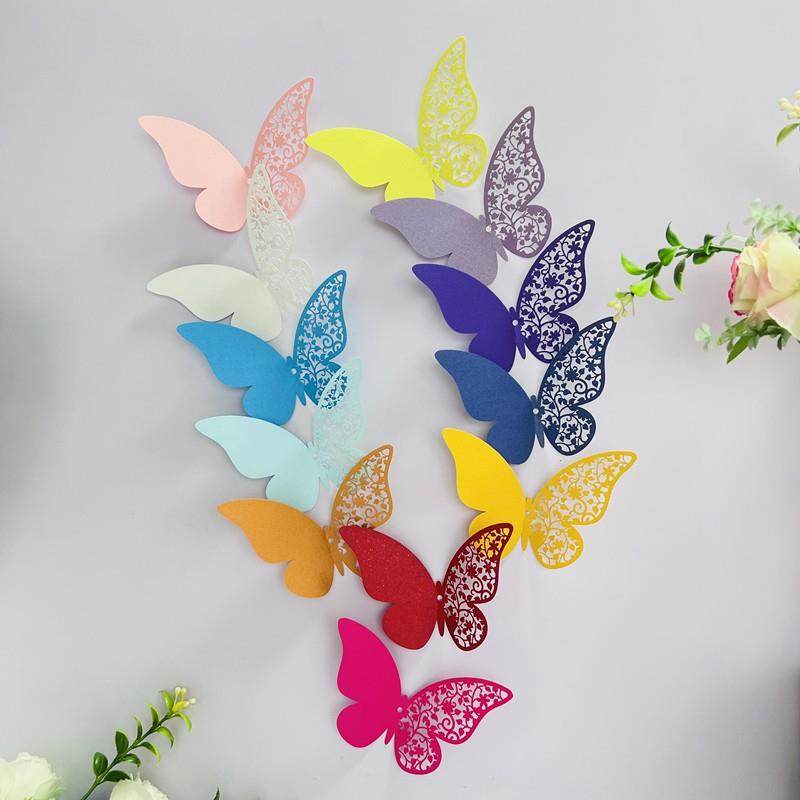 50张创意镂空立体蝴蝶心愿墙贴留言卡活动派对背景装饰许愿祝福卡,节庆用品/礼品,贺卡/卡片,淘宝优惠券,粉丝福利购,淘宝优惠卷