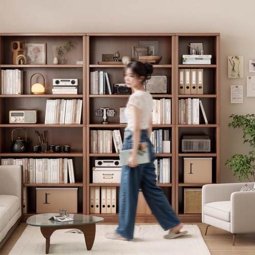 多层组书柜简易收纳柜子家用靠墙多书架落地置物架CXS转角合架层