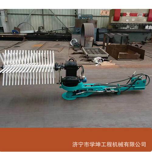 新疆坚果收货机橄榄果采收机旋转打枣机挖机用的收货机