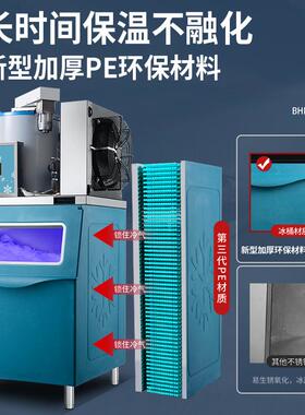 片冰商用全930机动制冰机300斤大产自量薄片冰机自公助海鲜鳞片冰