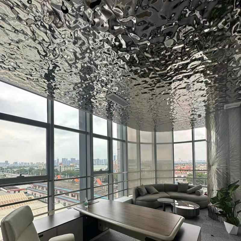 不锈钢水波纹板装饰悬吊式天花板镜面金属板波浪纹压花酒吧ktv酒,金属材料及制品,不锈钢制品,淘宝优惠券,粉丝福利购,淘宝优惠卷