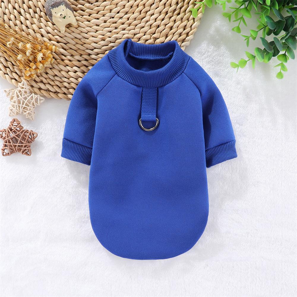 宠物抓绒卫衣两脚秋冬幼犬狗猫咪泰迪比熊可牵引无帽衣服用品服饰