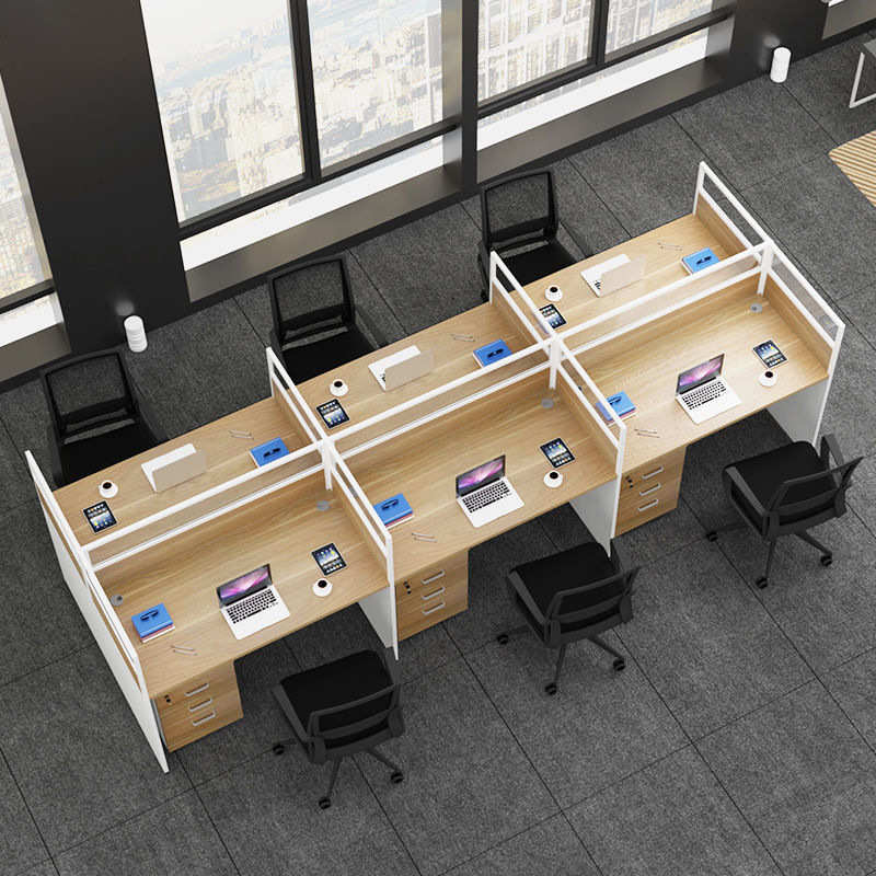 职员办公桌现代简约屏风组合员工桌椅 1/2/3/4/6人位工位家具卡座