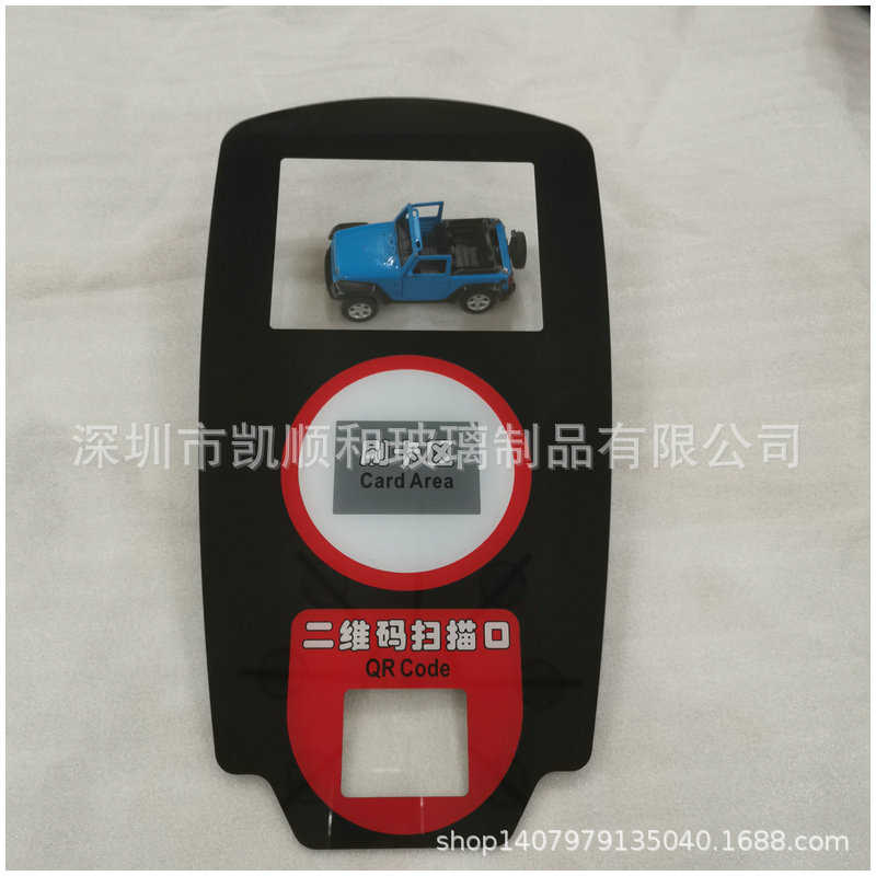 欢迎钢化白印订购玻璃丝高温面板定制加工面板超异形 视窗玻璃