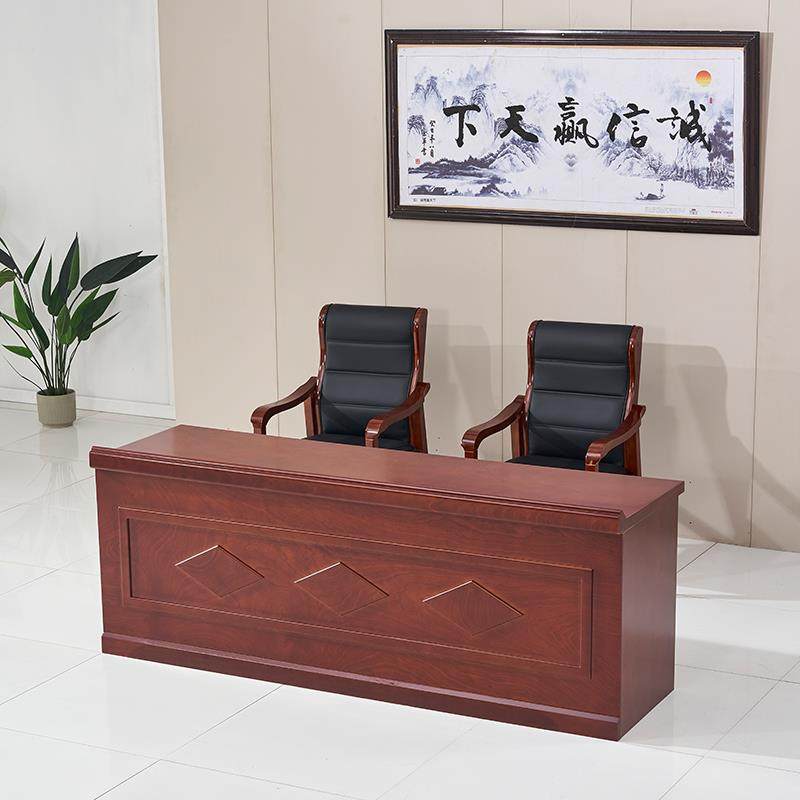 会议室领导演讲台发言台主席台会议室实木油漆长条桌条形桌椅组合