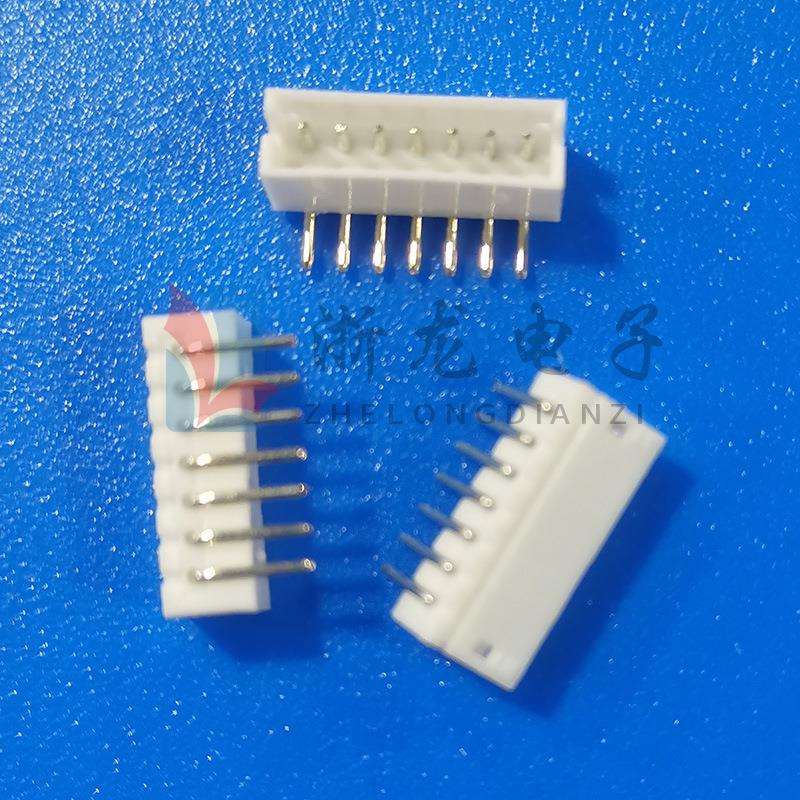 接插件ZH1.5-7P弯插端子1.5-7AW弯针座 90度条形连接器 1000只