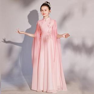 高档女童新款 205国风弹古演出服儿童民筝2乐演中奏大合唱礼服主持