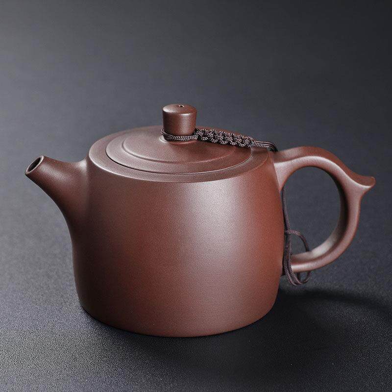 紫砂壶250ml井栏壶泡茶壶原矿紫泥纯手工大茶壶中式家用功夫茶具