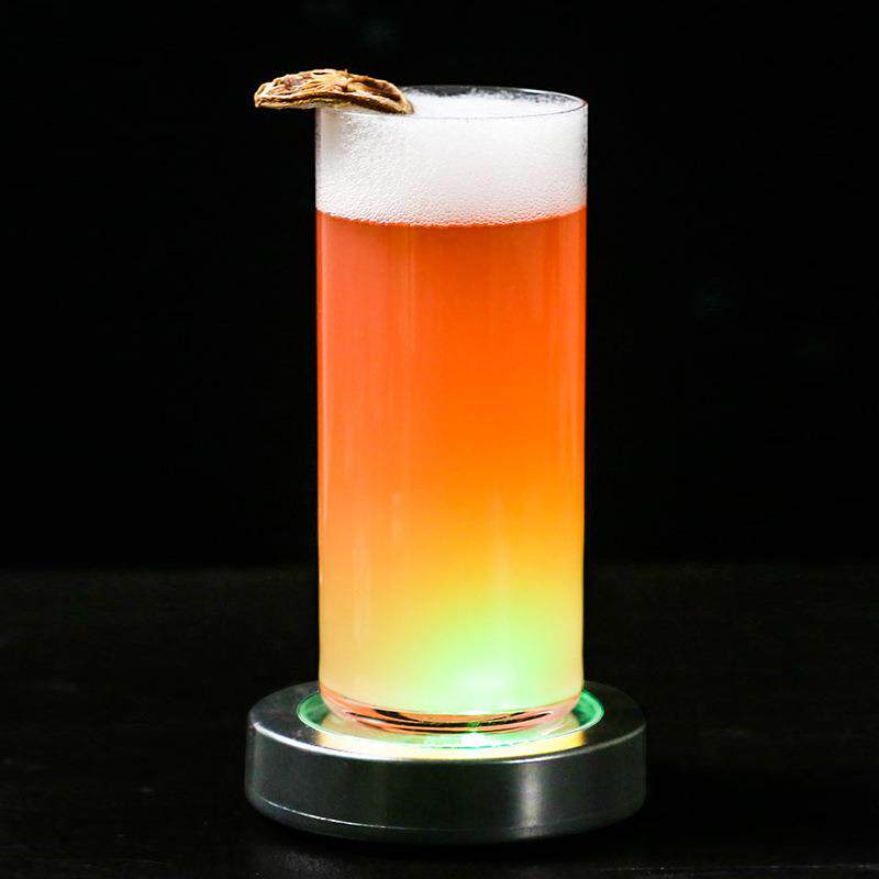 led发光杯垫 鸡尾酒灯光底座灯垫调酒发光灯 酒吧酒杯垫灯座酒垫