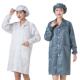 静电衣无尘大褂长款 蓝白粉色工作服男带帽电子车间食品厂防尘服女