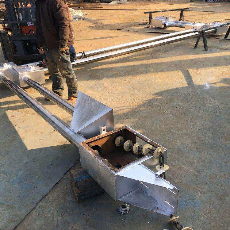 高温活性炭粉管链送料机 链条盘片式管链输送机 碳酸钙管链输送机