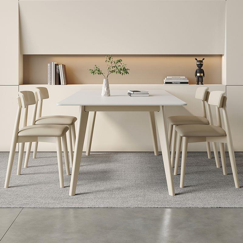 正品富饶地带现代简约轻奢饭岩组餐桌椅合实木餐桌家用小户型方板